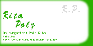 rita polz business card